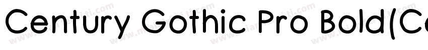 Century Gothic Pro Bold(CenturyGot字体转换